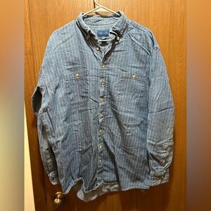 Towncraft denim button down shirt